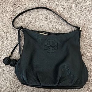 Tory Burch Black Pebbles Leather shoulder bag